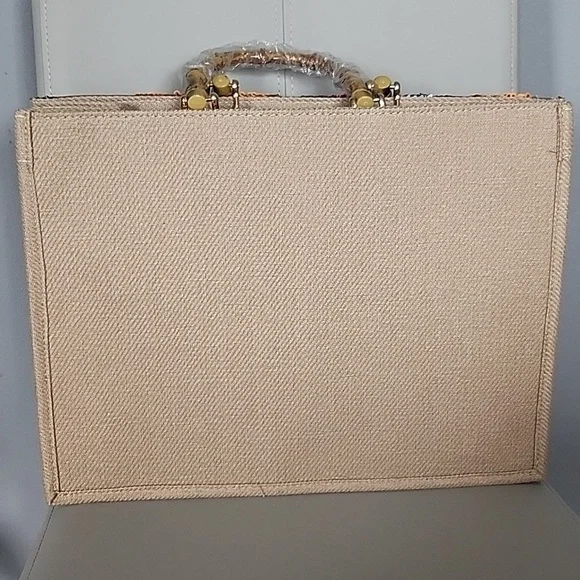 Floral Embroidered Tote Bag - Multicolor - Picture 7 of 9